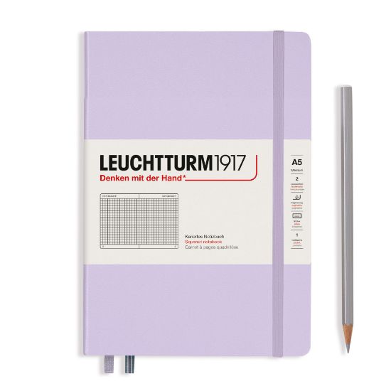 Poza cu CAIET A5 ARITMETICA COPERTA RIGIDA LILA LEUCHTTURM