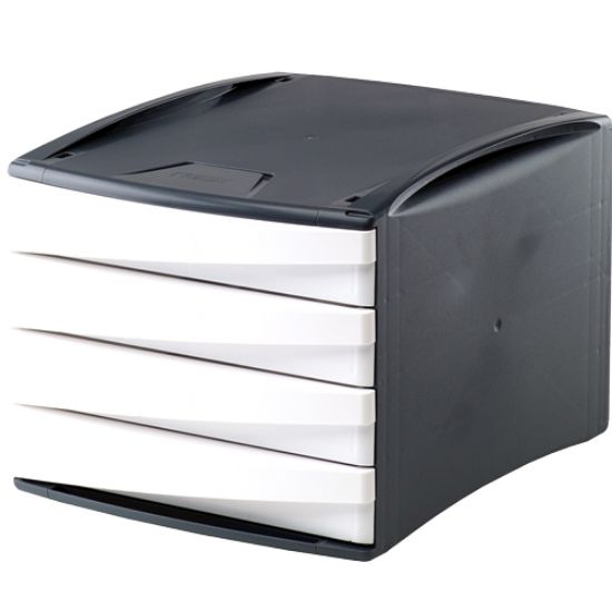 Poza cu CABINET 4 SERTARE ALB G2DESK