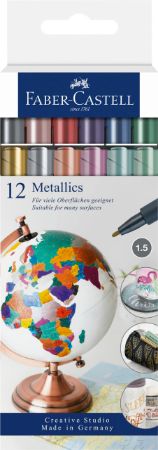 Poza cu SET 12 BUC MARKER METALLICS FABER-CASTELL