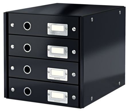 Poza cu CABINET 4 SERTARE NEGRU CLICK&STORE LEITZ