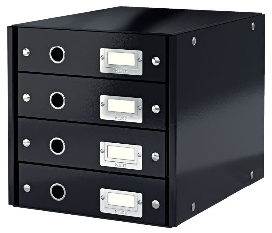 Poza cu CABINET 4 SERTARE NEGRU CLICK&STORE LEITZ