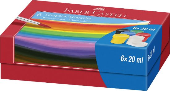Poza cu GUASE 6 CULORI 20ML FABER-CASTELL