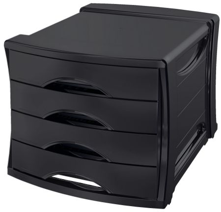 Poza cu CABINET 4 SERTARE NEGRU EUROPOST VIVIDA ESSELTE