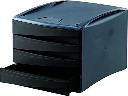 Poza cu CABINET 4 SERTARE NEGRU G2DESK