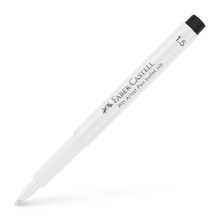 Poza cu PITT ARTIST PEN CALIGRAFIC 1.5 ALB FABER-CASTELL