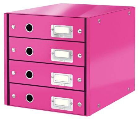 Poza cu CABINET 4 SERTARE ROZ CLICK&STORE LEITZ