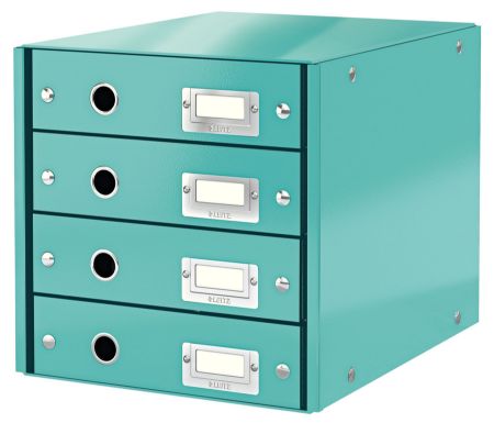 Poza cu CABINET 4 SERTARE TURCOAZ CLICK&STORE LEITZ