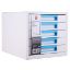 Poza cu CABINET 5 SERTARE ALB/BLEU DELI