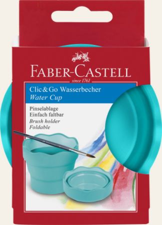 Poza cu CUTIE APA CLICK-GO TURCOAZ FABER-CASTELL