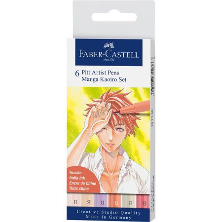 Poza cu PITT ARTIST PEN MANGA SET 6 KAIORO 2019 FABER-CASTELL