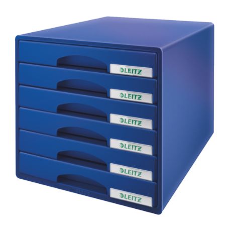 Poza cu CABINET 6 SERTARE ALBASTRU PLUS LEITZ