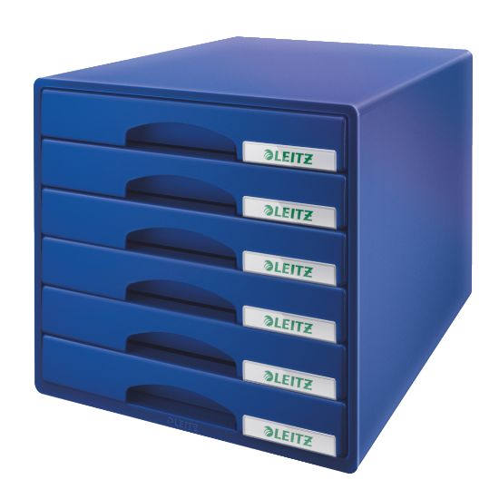 Poza cu CABINET 6 SERTARE ALBASTRU PLUS LEITZ