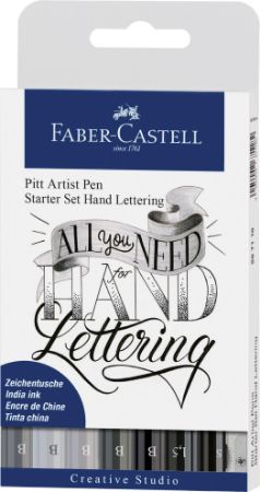 Poza cu PITT ARTIST PEN SET CALIGRAFIC 8 BUC FABER-CASTELL