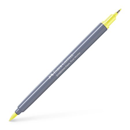 Poza cu MARKER SOLUBIL 2 CAPETE GOLDFABER GALBEN GLAZURAT DESCHIS 104 FABER-CASTELL