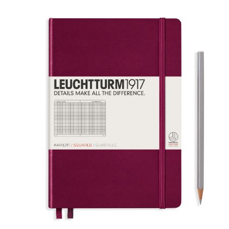 Poza cu CAIET A5 ARITMETICA COPERTA RIGIDA BORDEAUX LEUCHTTURM