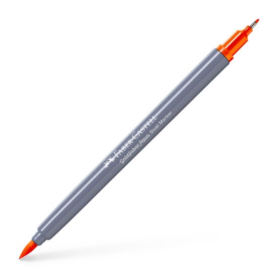 Poza cu MARKER SOLUBIL 2 CAPETE PORTOCALIU GLAZURAT 113 FABER-CASTELL