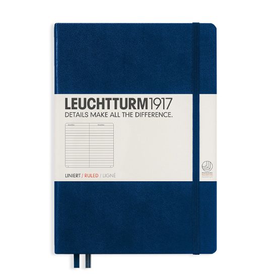 Poza cu CAIET A5 DICTANDO COPERTA RIGIDA ALBASTRU NAVY LEUCHTTURM