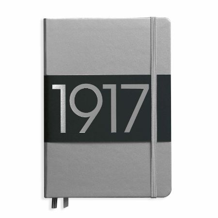 Poza cu CAIET A5 DICTANDO COPERTA RIGIDA ARGINTIU LEUCHTTURM