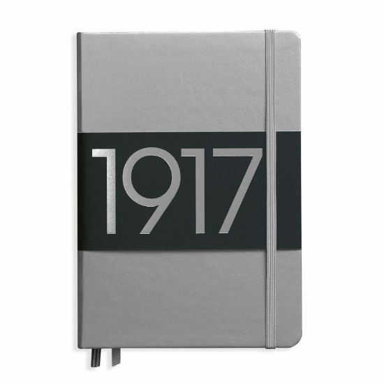 Poza cu CAIET A5 DICTANDO COPERTA RIGIDA ARGINTIU LEUCHTTURM