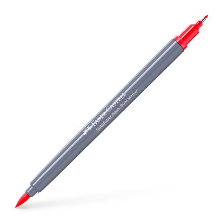 Poza cu MARKER SOLUBIL 2 CAPETE GOLDFABER ROSU APRINS 122 FABER-CASTELL