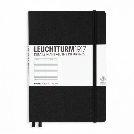 Poza cu CAIET A5 DICTANDO COPERTA RIGIDA NEGRU LEUCHTTURM
