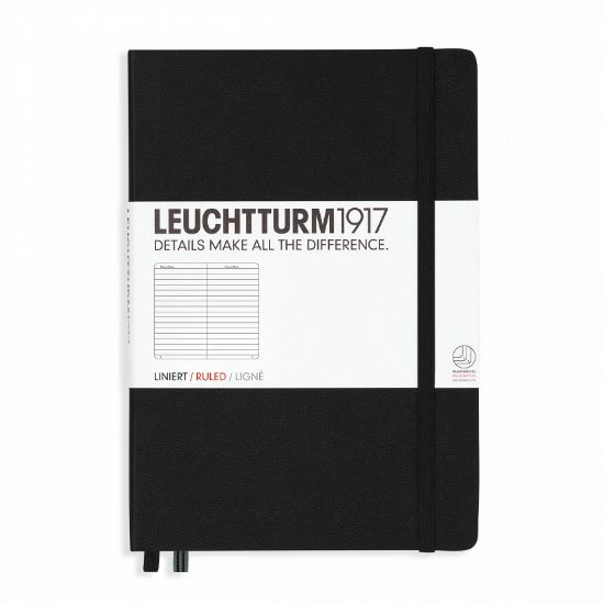 Poza cu CAIET A5 DICTANDO COPERTA RIGIDA NEGRU LEUCHTTURM