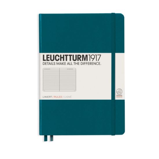 Poza cu CAIET A5 DICTANDO COPERTA RIGIDA VERDE PACIFIC LEUCHTTURM