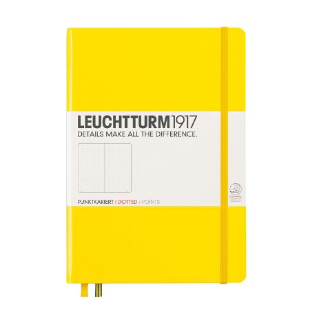 Poza cu CAIET A5 PUNCTAT COPERTA RIGIDA GALBEN LEUCHTTURM