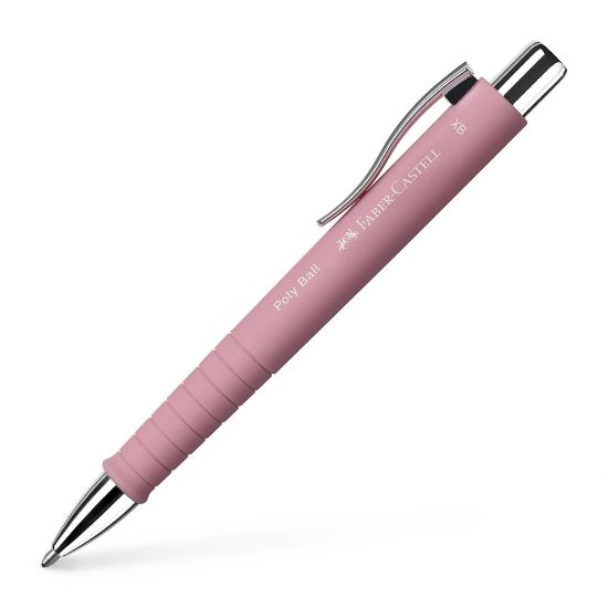 Poza cu PIX CU MECANISM SI GRIP ROSE POLY BALL XB FABER-CASTELL