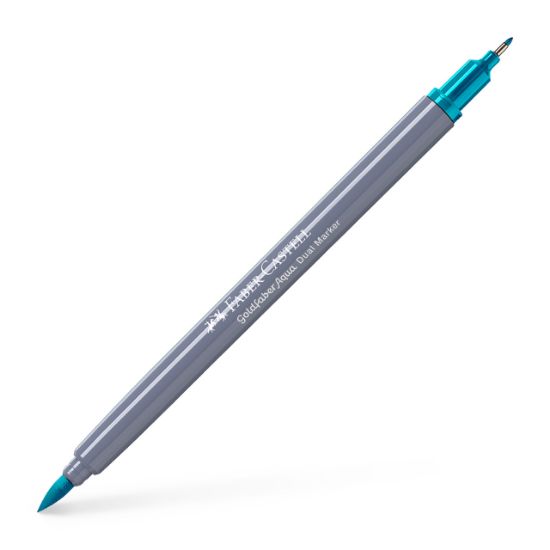 Poza cu MARKER SOLUBIL 2 CAPETE GOLDFABER TURCOAZ COBALT DESCHIS 154 FABER-CASTELL