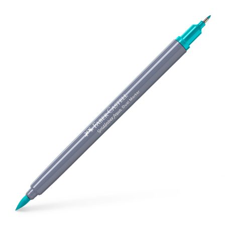 Poza cu MARKER SOLUBIL 2 CAPETE GOLDFABER VERDE COBALT DESCHIS 356 FABER-CASTELL