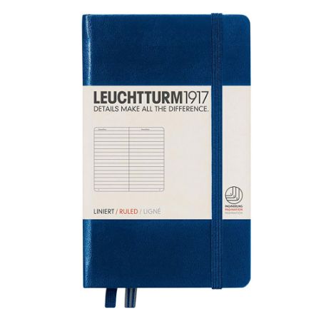 Poza cu CAIET A6 DICTANDO COPERTA RIGIDA ALBASTRU NAVY LEUCHTTURM