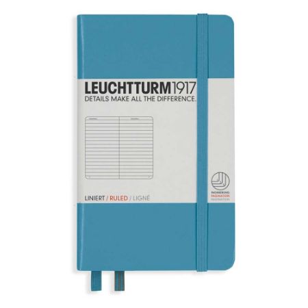 Poza cu CAIET A6 DICTANDO COPERTA RIGIDA ALBASTRU NORDIC LEUCHTTURM