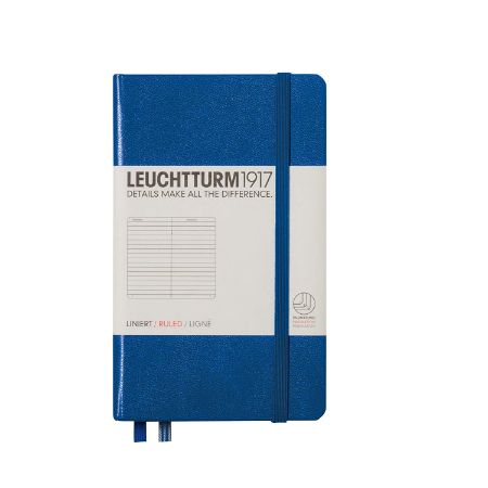 Poza cu CAIET A6 DICTANDO COPERTA RIGIDA ALBASTRU ROYAL LEUCHTTURM