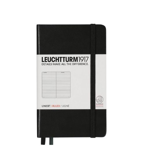 Poza cu CAIET A6 DICTANDO COPERTA RIGIDA NEGRU LEUCHTTURM