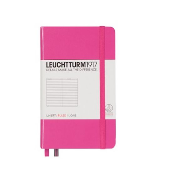 Poza cu CAIET A6 DICTANDO COPERTA RIGIDA ROZ LEUCHTTURM