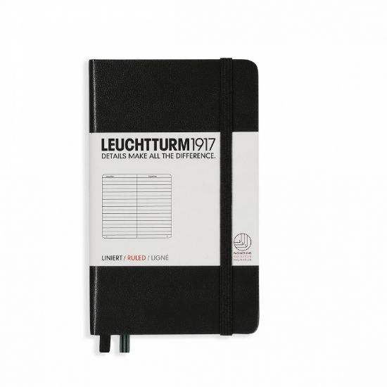 Poza cu CAIET A6 PUNCTAT COPERTA RIGIDA NEGRU LEUCHTTURM