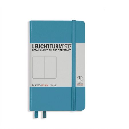 Poza cu CAIET A6 VELIN COPERTA RIGIDA ALBASTRU NORDIC LEUCHTTURM