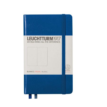 Poza cu CAIET A6 VELIN COPERTA RIGIDA ALBASTRU ROYAL LEUCHTTURM