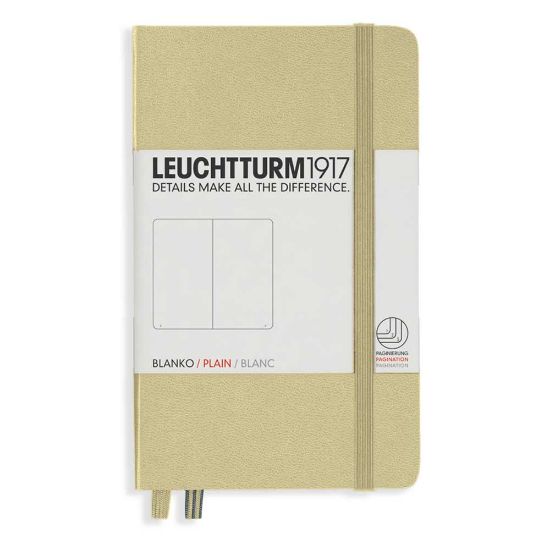 Poza cu CAIET A6 VELIN COPERTA RIGIDA NISIPIU LEUCHTTURM