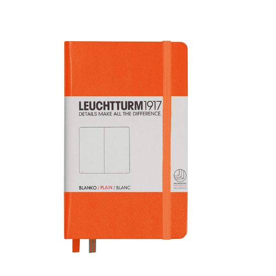 Poza cu CAIET A6 VELIN COPERTA RIGIDA PORTOCALIU LEUCHTTURM