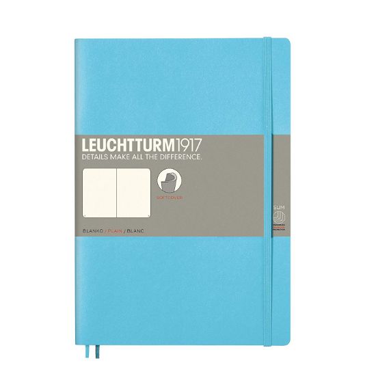 Poza cu CAIET B5 VELIN COPERTA FLEXIBILA BLEU LEUCHTTURM
