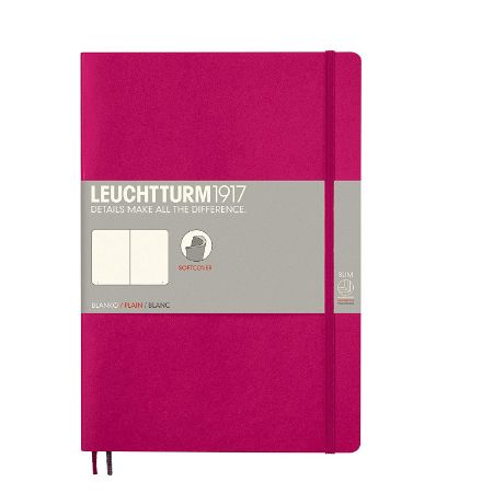 Poza cu CAIET B5 VELIN COPERTA FLEXIBILA MAGENTA LEUCHTTURM