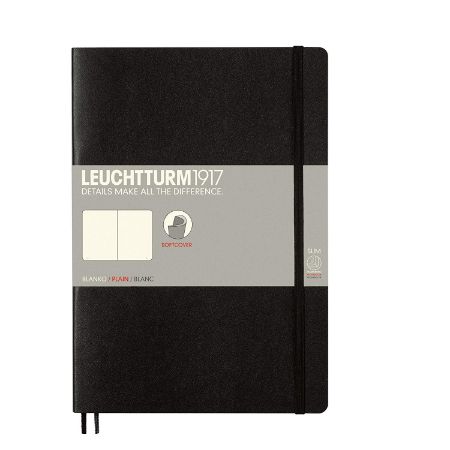 Poza cu CAIET B5 VELIN COPERTA FLEXIBILA NEGRU LEUCHTTURM