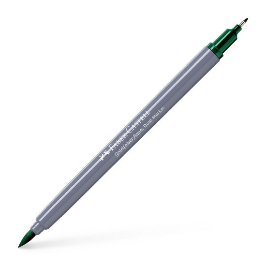Poza cu MARKER SOLUBIL 2 CAPETE GOLDFABER VERDE PHTALO INCHIS 264 FABER-CASTELL