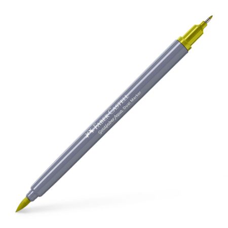 Poza cu MARKER SOLUBIL 2 CAPETE GOLDFABER VERDE MAI GALBUI 370 FABER-CASTELL