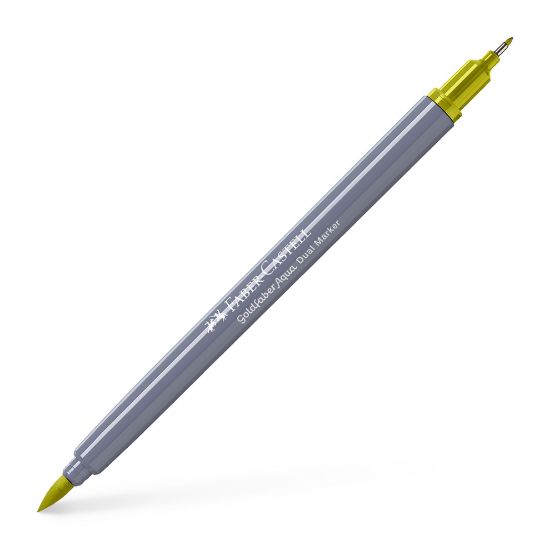 Poza cu MARKER SOLUBIL 2 CAPETE GOLDFABER VERDE MAI GALBUI 370 FABER-CASTELL