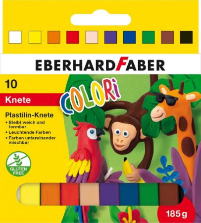 Poza cu PLASTILINA 10 CULORI 185G EBERHARD FABER