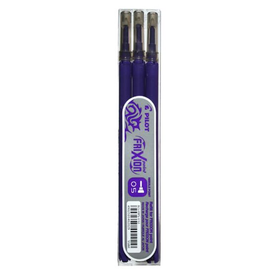 Poza cu MINA ROLLER 0.5MM VIOLET POINT 3/SET FRIXION PILOT