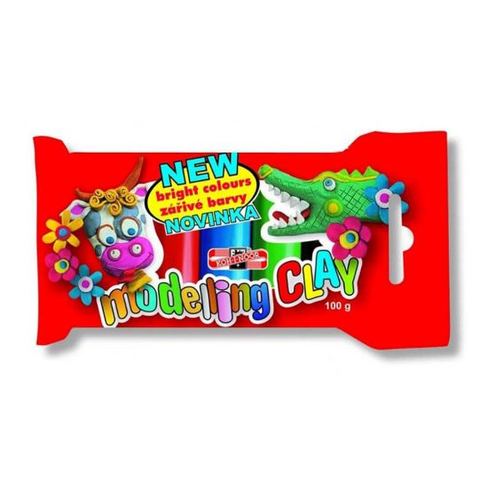 Poza cu PLASTILINA 5 CULORI 100G KOH-I-NOOR